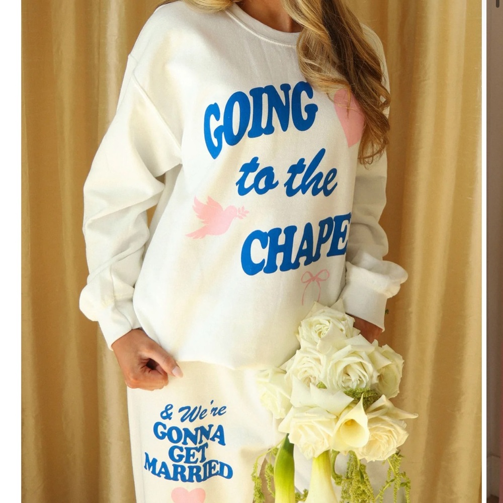 Bride Going to the chapel sweat set size medium riff raff new